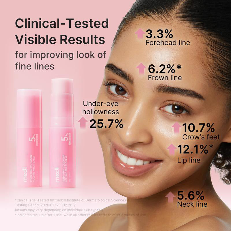 Medicube Pink Collagen PDRN Balm – Lip, Cheek & Contour Volumizer 10g