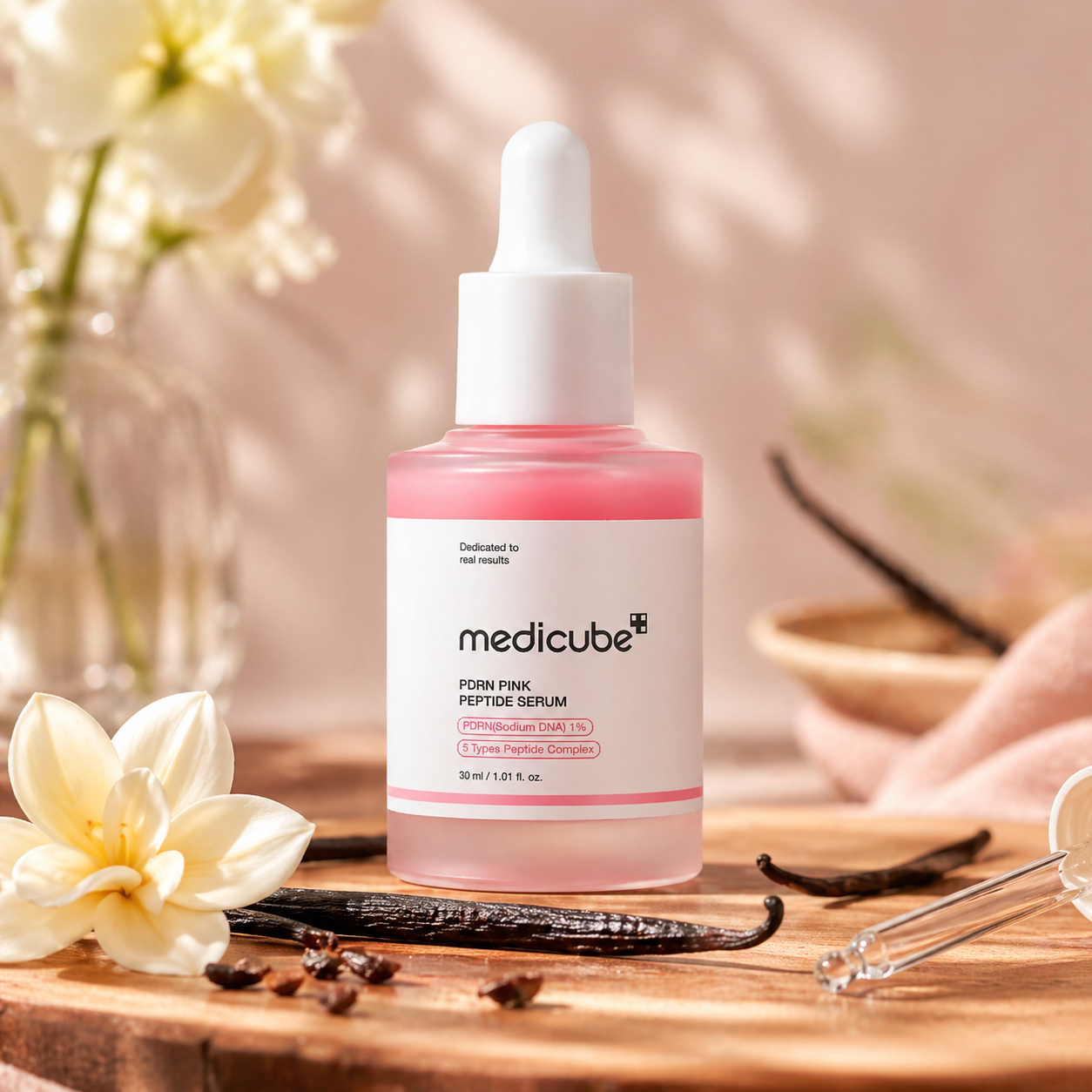 [Medicube] PDRN Pink Peptide SerumㅣPink Glow SerumㅣSalmon DNA, Salmon PDRN, Peptides, Uneven Skintone, Glowy skin, Korean Skincare
